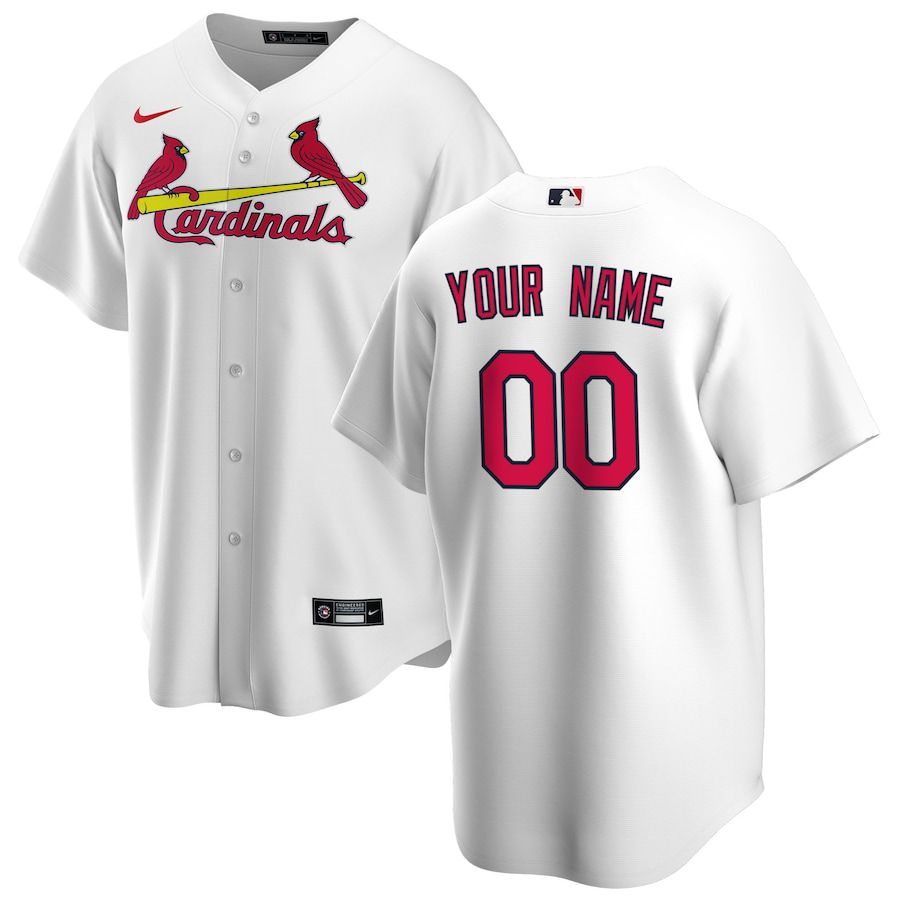 Cheap Youth St. Louis Cardinals Nike White Home Replica Custom MLB Jerseys